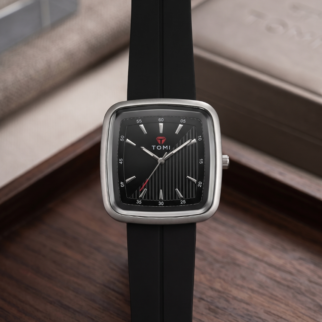 TOMI Square Watch | Silicone Strap with Magnetic Lock | Free Delivery