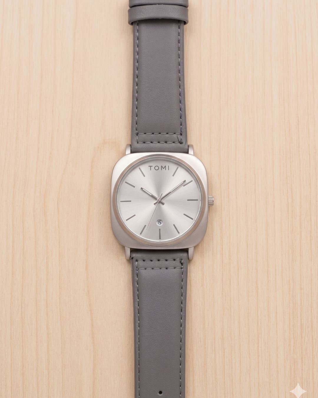 TOMI Classic Date Watch for Men – All Stainless Steel Case and Mesh Band, Analog Display, Stylish and Durable Mens Watch