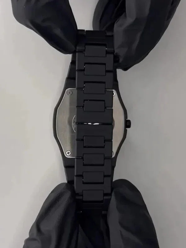Arabic Aura Watch – Limited Edition All Black | Ultra-Light 44g Premium Fiber Strap